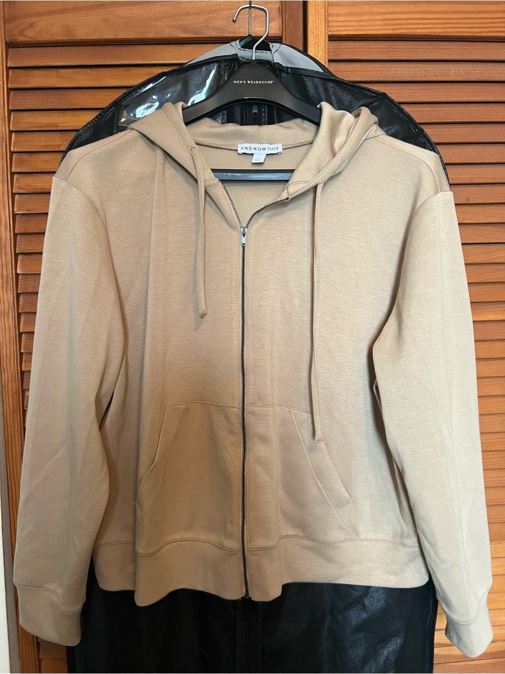 And Now This (exclusively Macy’s) taupe zip-up hoodie